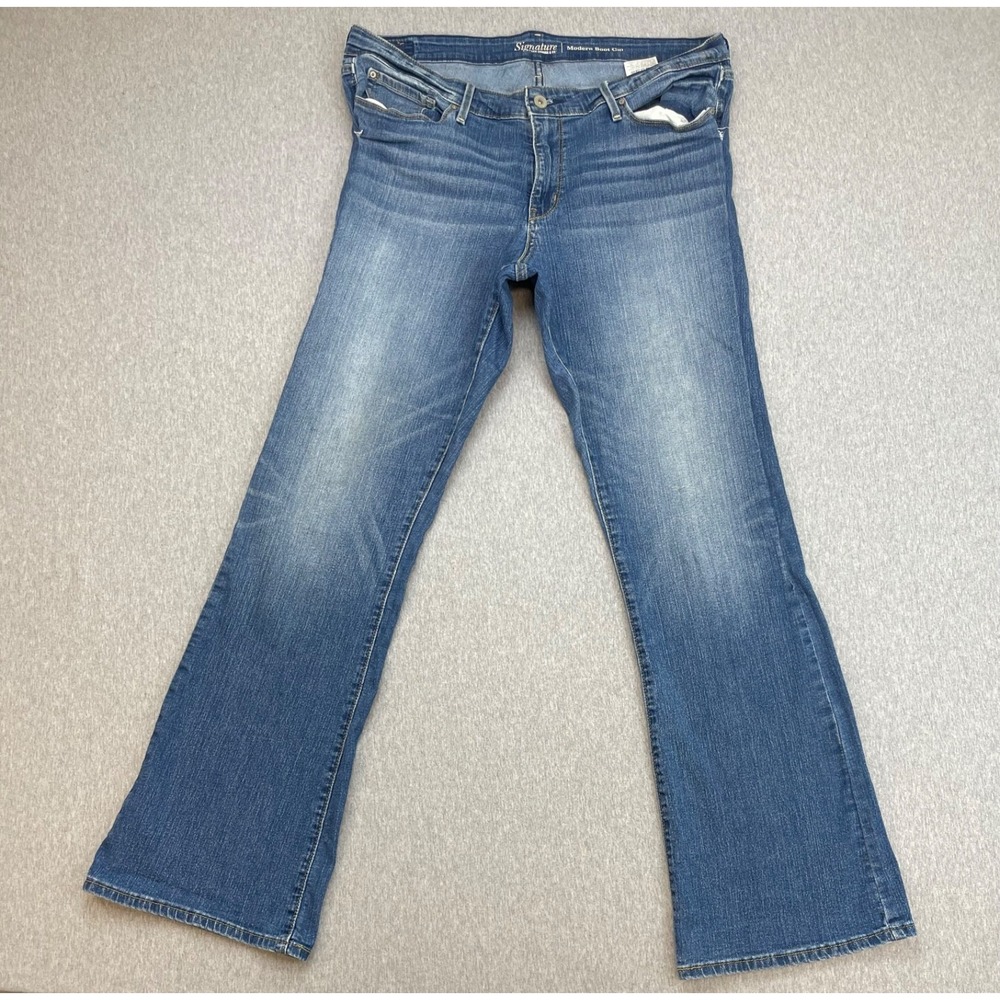 Levis Jeans Womens 20M (35 x 32) Cotton Blend Stretch Signature Bootcut Mid-Rise